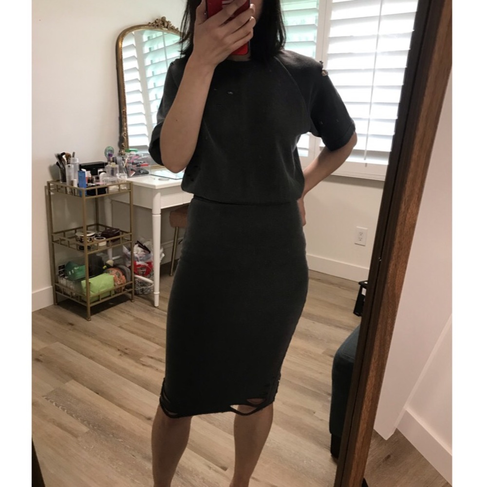 NWOT NSF Washed Black Dress
